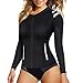 CtriLady Wetsuit Top, Women’s Wetsuit Long Sleeve Jacket, Neoprene 2mm Wetsuits with 2 Zipper Pockets for Swimming Diving Surfing and Boating