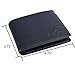 HOPSOOKEN RFID Leather Bifold Wallets Women Men Flipout Slim ID Wallet Trifold (Darkblue (UP))