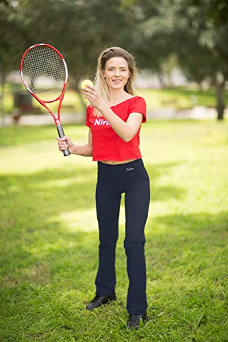 image for NIRLON Straight Leg Yoga Pants high Waist Workout Leggings for Women P