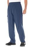 Kingsize Men's Big & Tall Lightweight Cargo Sweats