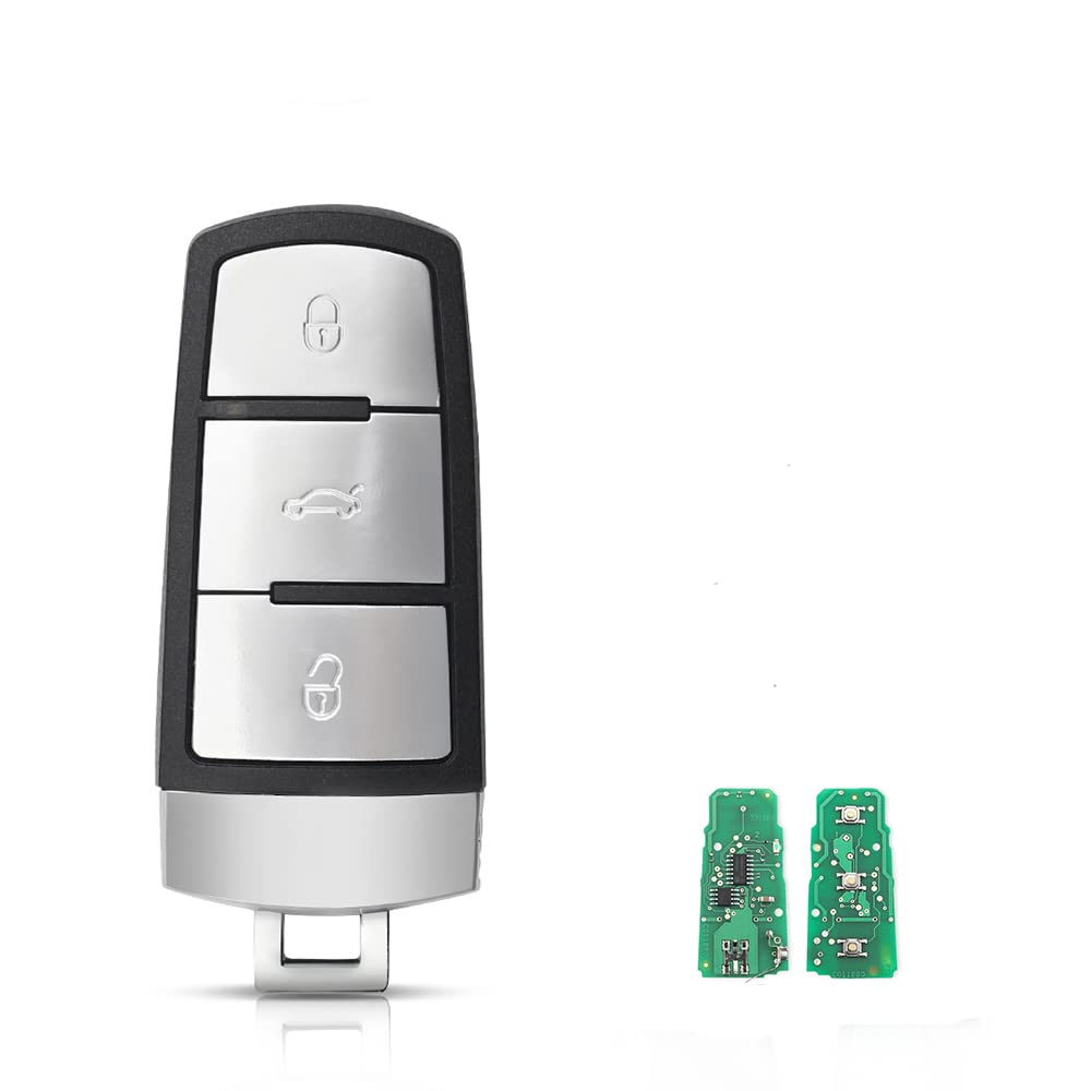 433MHz 3 Buttons No Shell for Flip Smart Car Remote Key Fob with Chip ID48 3C0959752BA for VW Passat B6 3C B7 Magotan CC