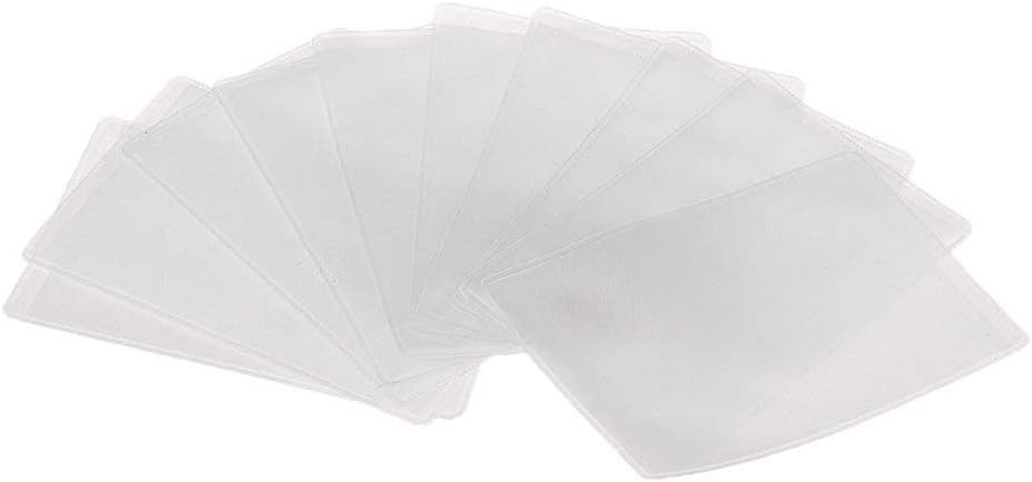 Transparent Anti Magnetic ID Card Cover Anti Wear Card Cover Frosted Empty Card Protective Sleeve 10pcs