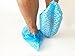 BESTeck 100 Pack/50 Pairs Anti-Skid Non-Slip Disposable Blue Polypropylene Shoe Covers One-Size Medical Booties Overshoe for Home Lab Clinic Hospital Carpet Cleaning Real Estate Safety Shoe Protectors