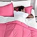 Bare Home Kids Comforter Set - Twin/Twin Extra Long Size - Ultra-Soft - Goose Down Alternative - Premium 1800 Series - All Season Warmth (Twin/Twin XL, Pink)