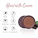 100% PURE Cocoa Pigmented Bronzer, Cocoa Glow, Bronzer Powder for Face, Contour Makeup, Soft Shimmer, Sun Kissed Glow (Deep Brown w/Gold-Red Undertones) - 0.32 Oz