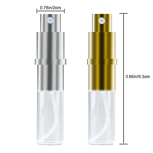 Enjoydeal 6pcs 10ml Lovely Heart Pattern Protable Perfume Atomizer Refillable Spray Bottle for Travel