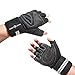 NH Weight-Lifting Workout Gloves with Wrist Wraps | Gym Exercise Fitness Training Hand Grips Accessories | Support Power Weight Lifting, Rowing, Pull Up for Men & Women (Black, L)