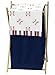 Sweet Jojo Designs Red, White and Blue Baby Kid Clothes Laundry Hamper for Baseball Patch Sports Collection