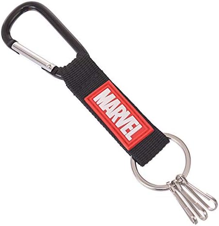 Amazon ディズニーストア 公式 マーベル ロゴ カラビナ ブラック マーベル Disney ディズニー キーホルダー チェーン