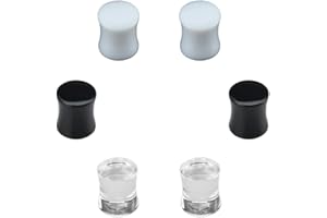 B BodyPJ Sparkles 3Pair-Mix Color Acrylic Ear Plug Expanders UV Ear Gauges Piercing Jewelry