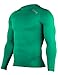 HUGE SPORTS Men's Fleece Coldgear Thermal Baselayer Compression Shirt Long Sleeves