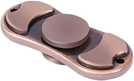 Fidget Spinner Hand Spinner Anti-stress Toy Ultra Fast Bearings for Reduce Stress, ADD, ADHD, Anxiety and Autism Adult Children by Hitcake ( Bronze)