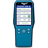 Qooarker Multi Testers Indoor Air Quality Detector Accurate Testing Formaldehyde(HCHO) Monitor with TEMP/HUM/AQI/TVOC Test Handheld Air Quality Meter for Car Outdoor Detection
