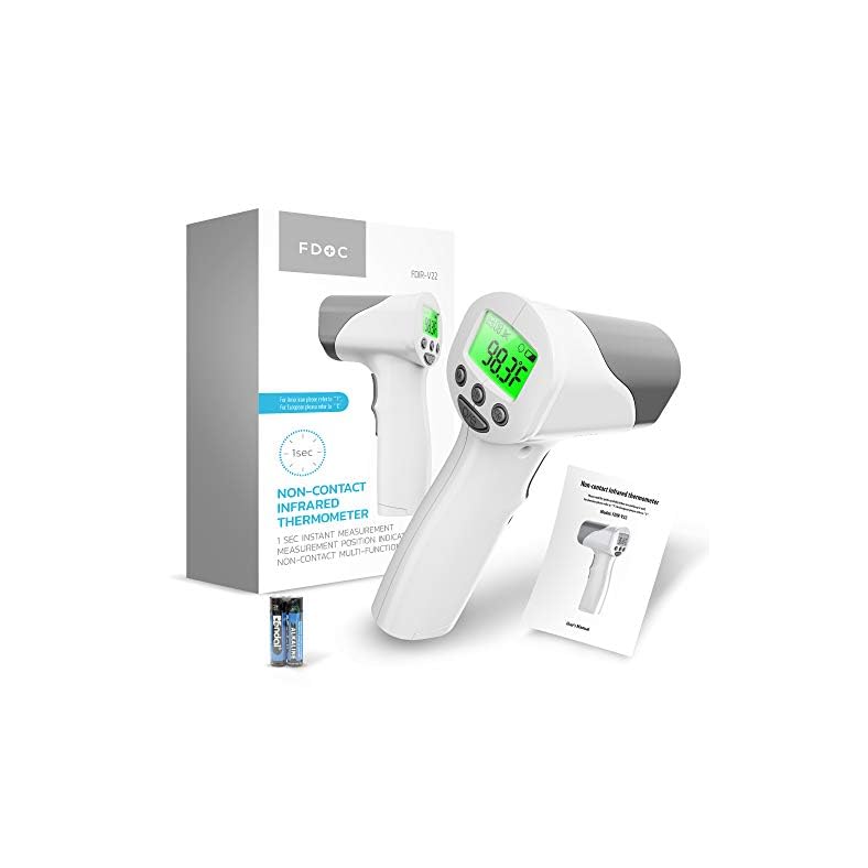Medical Grade Heavy Duty Touchless Infrared Forehead Thermometer, for Adults & Baby Thermometer Gun, Instant Results