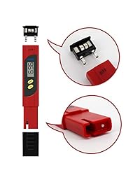 HiKiNS - Medidor digital TDS de calidad del agua potable y medidor de temperatura portátil inteligente de 0 a 9990 ppm para acuarios, etc.