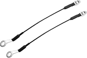 Kaloeou 1 Pair Rear Tailgate Cables Lift Gate Support Straps Pickup for 1999-2006 Silverado for Sierra for Escalade H2 16637944