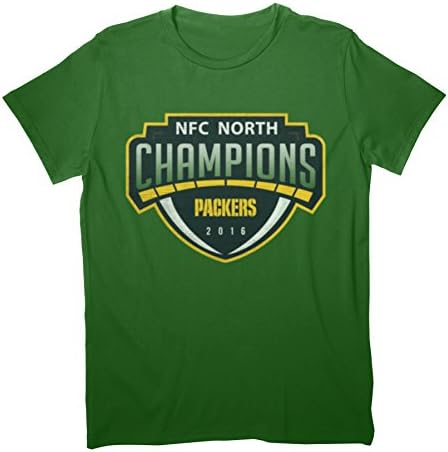 Green Bay "NFC North Champions" 2016 Packers Division Title Green T-Shirt (Large)