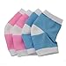 Makhry 2 Pairs Moisturizing Silicone Gel Heel Socks for Dry Hard Cracked Skin Open Toe Comfy Recovery Socks Day Night Care U.S. women size 4-7.5 (Blue&Pink)