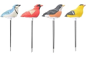 HogarTech Smart Bird-Shaped Soil Moisture Meter with Watering Alarm Sensor for Potted Plants, 709x354 Inch Resin Hygrometer