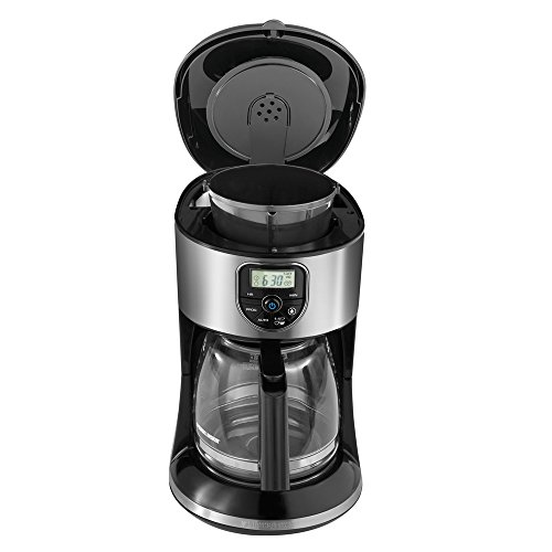 Black+Decker Coffeemaker 12Cup Programmable Coffee Maker, Silver