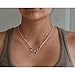 Pewter Serotonin Molecule Cast Necklace, Serotonin necklace sterling silver chain Gift packaged with informational card