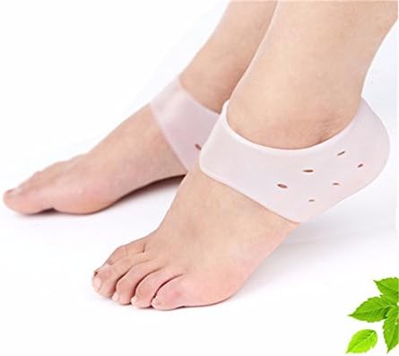 2 Pair Squishy Soft Silicone Moisturizing Heel Socks Feet Skin Care Anti Crack Control Foot Protector Cushion Pad