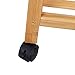 SONGMICS Clothes Rack on Wheels, Rolling Garment Rack with 2-Tier Storage Shelves, Hall Tree with 4 Coat Hooks for Shoes, Clothing, Bamboo URCR52N