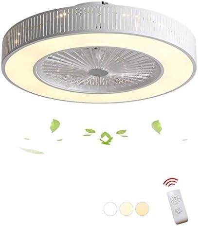 天井ファンライトリモコン付き3色変更led目に見えない天井ファンシャンデリアアート装飾 クリアランスsale 期間限定