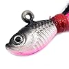 New-Kmucutie-3d-Eyes-Bucktail-Jigs-25g-7cm-Super-Glow-for-Saltwater-5-Pcs