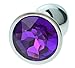 Purple Jeweled Beginners Butt Plug, Hmxpls Sex Love Games Personal Massager for Women Men Couples Lover, 0.3 Ounce Attractive Decorations Perfect Gift for Valentine's & Birthday