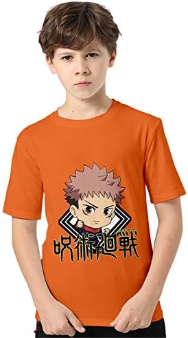 呪術廻戦 Tシャツ 子供用 半袖 丸い襟 夏服 キッズ 男の子 女の子 ティーシャツ ジャージ 五条悟 虎杖悠仁 伏黒恵 釘崎野薔薇 記念シャツ カジュアル トップス 日常服 人気 アニメ 柔らかい イベント 衣装 入学式 卒業式 通園 誕生日 プレゼント Logicel Net