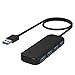 Lenovo USB Hub, 4 Port USB 3.0 Hub, Portable Data Hub with 19 Inch Long Cable for iMac Pro, MacBook Air, Mac Mini/Pro, Surface Pro, Notebook PC, Laptop, USB Flash Drives, and Mobile HDD