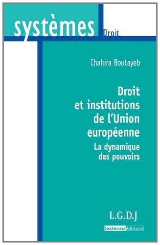 Droit et institutions de l'Union européenne