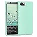 kwmobile TPU Silicone Case for BlackBerry KEYone (Key1) - Soft Flexible Shock Absorbent Protective Phone Cover - Mint Matte