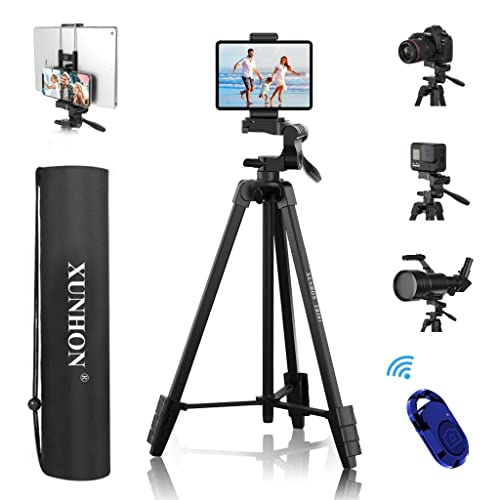 Trépied de caméra, Pbreack Trépied pour appareil photo et vidéo professionnel portable réflexe Avec Sac Voyage pour Canon Nikon Sony Samsung Panasonic Olympus Fuji DSLR (Q666C)