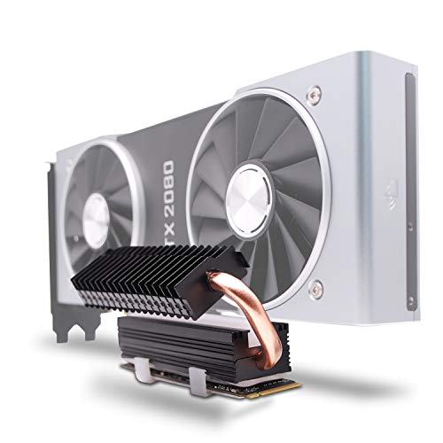 EZDIYFAB M.2 Heatsink with Heatpipe, 12V RGB SATA NVMe NGFF M.2