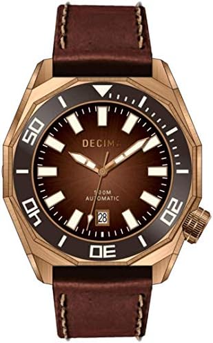Decima Scylla 500M Brown DIAL Bronze Diver Swiss SELLITA SW200 Limited Edition 100 Men's Watch