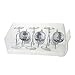 YUYIKES Shower Curtain Hooks Diamond Shape Shower Rings/Round Acrylic Decorative Rhinestones Bling Rolling Bathroom Bath Set of 12 Rings