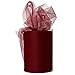 XiangGuanQianYing Wine Tulle Roll Spool 6 Inch x 100 Yards for Tulle Decoration