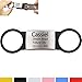 HOOSUN Pet Tags/Dog Tags/Customized Pet Name Tags/Dog ID tag/Personalized Engraved Pet Tag Made of Stainless Steel and Rubber