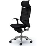 オカムラ オフィスチェア バロン 可動ヘッドレスト 可動肘 座クッション ブラック  CP81DR-FDF1