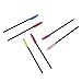 Adofect Disposable Eyelash Mascara Brushes Wands Makeup Applicator Kits, Black Handle, 6 Colors,300 Pieces, Multicolor