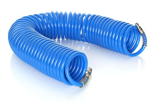 10m AIR LINE Hose Compressor Tool Coiled [Best] All Size Quality QIUCK Fitting 10m