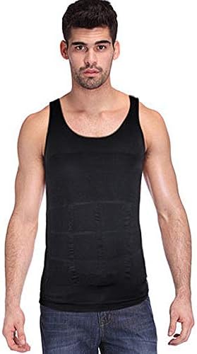 YMCHE Men's Slimming Body Shaper Vest,Shaper Slimming Sleeveless Body Slimming Tummy Shaper Vest Underwear shapewear