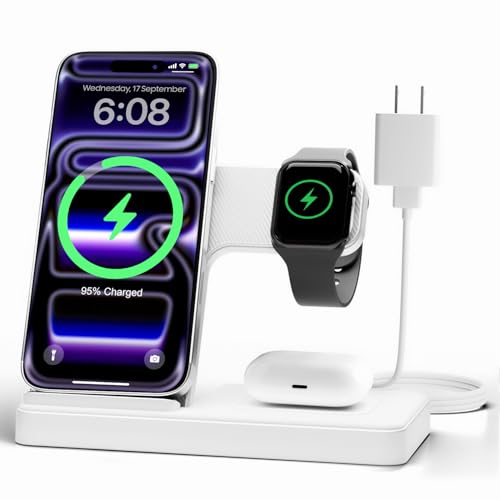 GETPALS Wireless Charger iPhone Charging Station for Apple Multiple Devices