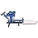 VEVOR Screen Printing Machine 4 Color 1 Station Silk Screen Printing Machine 17.7x21.7Inch Screen Printing Press for T-Shirt DIY Printing Removable Pallet (4 Color 1 Station)