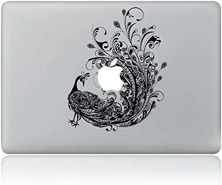 H4S Removable Decorative PVC Macbook Decals Skin Stickers Mac Cover Decal for Apple Macbook Pro Air Retina13 Inch A1278 A1369 A1466 A1304 A1425 A1502, Peacock 3 Pattern
