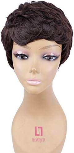 Short Wigs, Pixie Cut Wigs for Black Women Pixie Curly Synthetic Wigs for Women Cute Synthetic Hair Wig Women'S Fashion Full Wig Synthetic Hair Cosplay Wigs (2)