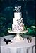 1 X Mr & Mrs Monogram Silhouette Rhinestone Wedding Cake Topper Decoration with Crystals - Formal Font