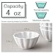 DOWAN Ramekins 4 oz, Creme Brulee Ramekins, Ramiken Oven Safe for Baking, Souffle Dishes Custard Cups, Porcelain Small Dipping Sauces Charcuterie Dessert Bowls, Ceramic Pudding Cups, Set of 6, Soft White